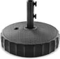 Best Choice Products Fillable Umbrella Base Stand Fluted Design Plastic Patio Umbrella Base Stand, Pole Holder for Outdoor, Lawn w/ 55lbs Weight Capacity, Adjustment Knob