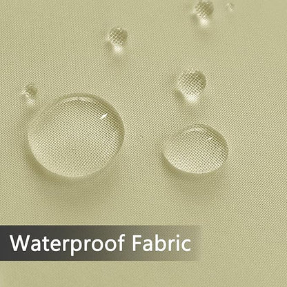 SpaceDresser Waterproof Outdoor Sheer Curtains for Patio - 2 Panels Rod Pocket Indoor Voile Sheer Curtain for Living Room,52W x 84L inch, Sage Green