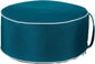 QILLOWAY Indoor/Outdoor Inflatable Stool,Round Ottoman,All Weather Foot Rest for Camping or Home,Peacock Blue