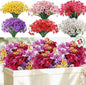 22 Pack Artificial Flowers for Outdoor Indoor Fake Plants, Faux Silk Flowers for Outdoors Outside Front Porch Hanging Planter Window Box Garden Spring Decoration(Multi-Colour)
