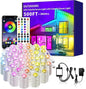 500ft permanent outdoor light, RGB outdoor eave lights with APP & Remote Control,Music synchronisation IP67 waterproof LED eave light,suitable for party, daily,Halloween,Christmas,rooftop,garden,patio