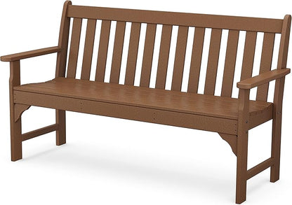POLYWOOD GNB60TE Vineyard 60" Bench, Teak