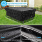 Furniture Set Cover, Black Waterproof 420D Oxford, 98 x 78 x 28 in