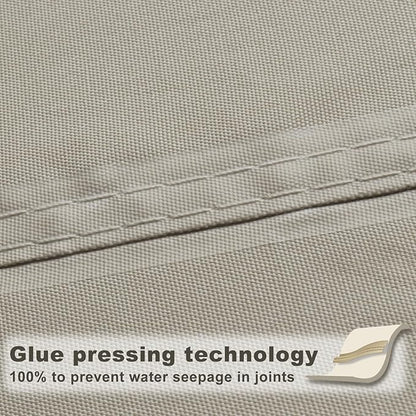 SUNNY GUARD Waterproof Sun Shade Sail 5' x 7' Taupe Rectangle UV Block Sunshade for Backyard Yard Deck Patio Garden Outdoor Activities and Facility(Customized)