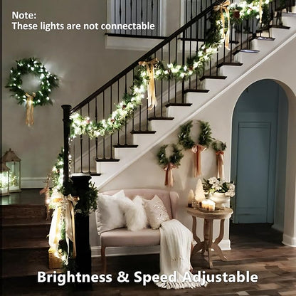 Brizled Color Changing String Lights 98FT 300 LED RGB Christmas Lights Dimmable Multifunctional Christmas Light with Remote for Indoor Outdoor St Patrick's Day Easter Halloween Xmas Tree Holiday Party