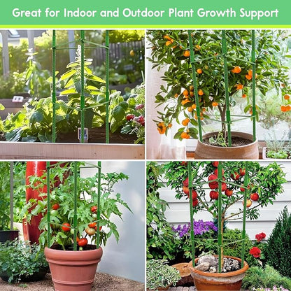 Riare 4 Pack 4 FT Tomato Cages for Garden- 48inches Heavy Duty Tomato Stakes and Supports, Adjustable Tall Tomato Plant Support Trellis for Pots, Raised Garden Bed, Climbing Vegetables Plants