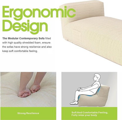Outdoor Bean Bed Chair Sun Lounger, Outdoor Couch Sofa - Image 5