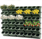 30 Set 60 Pocket Vertical Stackable Wall Planters Kit Outdoor Self Watering Plastic Planter Grow Hang Mount System for Strawberry Flower Vegetable Home Fence Balcony Wall Decor