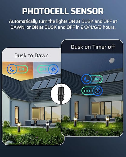 DEWENWILS 300W Low Voltage Landscape Transformer,120V AC to 12V/14V AC Low Voltage Transformer, Weatherproof Outdoor Landscape Lighting Transformer for Garden Lights, Spotlights, Steplights