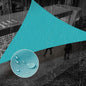 SUNNY GUARD Waterproof Sun Shade Sail 8'x8'x8' Turquoise Blue Triangle UV Block Sunshade for Backyard Yard Deck Patio Garden Outdoor Activities and Facility(Customized)