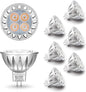 ALIDE MR16 Led Bulbs 5W Replace 20W 35W Halogen Equivalent,2700K Soft Warm White,12V Low Voltage MR16 GU5.3 Bulb Spotlights for Outdoor Landscape Flood Track Lighting,Not Dimmable,450lm,38 Deg,6 Pack