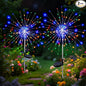 btfarm 2 Pack Solar Garden Lights Outdoor 8 Modes, 120 LED Firework Lights Solar Powered, Waterproof Twinkle Fairy Light Outside for Yard Pathway Lawn Pool Patio Christmas Decorative, Multicolor