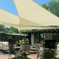LOVE STORY Custom Size 9'x18'x20.1' Butter Cream Sun Shade Sail Right Triangle Sunhsade Fabric Awning Canopy for Patio Backyard Carport Pergola (Customized)