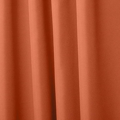 Exclusive Home Cabana Solid Indoor/Outdoor Light Filtering Hook-and-Loop Tab Top Curtain Panel Pair, 54"x120", Mecca Orange