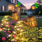 2 Packs Solar Watering Can Lights Hummingbird Garden Decor,Hanging Lanterns Outdoor,Birthday Gift for Mom Women Grandma,Waterproof Solar Fairy String Decorative Outside Lights for Yard Art Patio Porch
