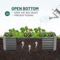 ×2 Ft Galvanized Raised Garden Bed Kit, 8×4