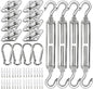 YOFIT 80 Pcs Shade Sail Hardware Kit 6 inch for Triangle Rectangle Sun Shade Sail Installation, 304 Grade Stainless for Garden Outdoors