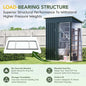 Storage Shed 5x3 ft Vertical Steel in NightBlue with Lockable Doors