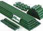 Garden Stakes 40 Pack, 16 Inch Plastic Coated Metal Tomato Stakes, DIY 4ft 5ft 6ft 7ft Plant Support Stakes with 28 Connectors 28 Rotatable Clips 28 Plant Clips for Indoor Outdoor Vegetables