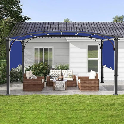 Pergola Canopy Replacement Cover for Lowe's Allen + Roth 10x10 Ft Freestanding Pergola, 200" x 103" Shade Cover, Compatible with Model #L-PG152PST-B,Cover Only (Blue)