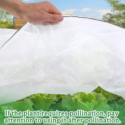 2 Pack Garden Netting for Raised Beds, 37.4" x 19.6" x 19.6" Garden Bed Insect Bird Netting Cover, Raised Garden Bed Plant Cover Mesh Pest Barrier Screen for Protecting Vegetables Fruits Flowers