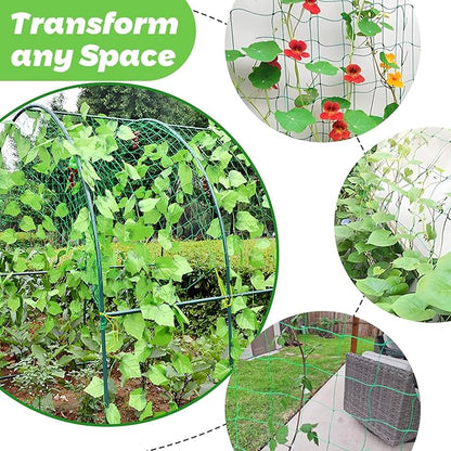 6.5x10FT Plant Trellis Netting,Garden Climbing Grow Net Heavy Duty Polyester Square Mesh Nets for Vining Plant,Tomato,Cucumber,Grape,Fruits,Vegetable