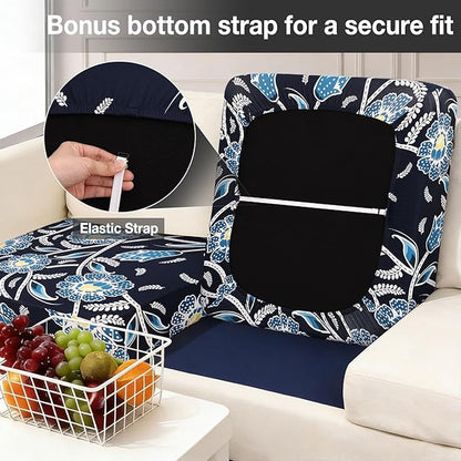 Cushion Covers 14-Piece Set, Bluebell Stretch Fabric for Outdoor Furniture