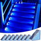 VOLISUN Solar Stair Lights 8 Pack, Solar Step Lights Outdoor Waterproof IP67, LED Outdoor Step Light,Outdoor Light Decor for Garden Stair, Deck, Front Step and Front Porch（Blue Lighting）