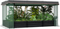 Outsunny 7.3 x 3.4 x 1 ft Galvanized Raised Garden Bed with Crop Cage Plant Protection Net and Shade Cloth Roof, Metal Planter Box with Cover for Vegetables, Flowers, Herbs, Dark Gray