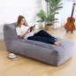 Giant Bean Bag Lounger Chair for Adults with Soft & Cozy Plush Fabric,Memory Foam Filled Beanbag Chair for Family Living Room,Bedroom and Game Room (Grey)