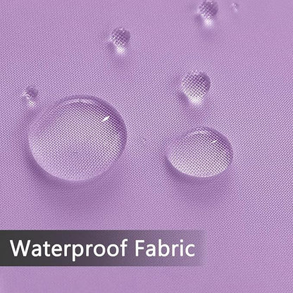 SpaceDresser Waterproof Outdoor Sheer Curtains for Patio - 2 Panels Rod Pocket Indoor Voile Sheer Curtain for Living Room,52W x 108L inch, Lavender