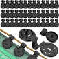 Heavy Duty Round Shade Cloth Clips 40 Pcs - Plastic Garden Net Clamps for Shade Cloth for Garden, Tarp Clips Heavy Duty, Anti Bird Netting, Sun Shade Sail, Windproof Awning Clamp