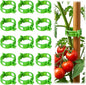 100pcs Tomato Clips for Climbing plants, Plastic Trellis Plant Support Clips for Garden, Reusable Clips for Supporting Grape Tomato Vine and Vegetables Plants to Grow Upright Makes Plants Healthier