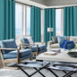 NICETOWN Peacock Teal Outdoor Curtain for Patio Waterproof, Rustproof Grommet Thermal Insulated Privacy Shade for Balcony/Porch, Weatherproof Curtain for All Season, W52 x L72, 1 Panel
