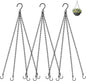 garini 3 Pack, 23 Inch Hanging Baskets Chain, Hanging Chains with Hooks Flower Pot Chain Replacement Plant Hangers for Planters, Bird Feeders and Lanterns(Black)…