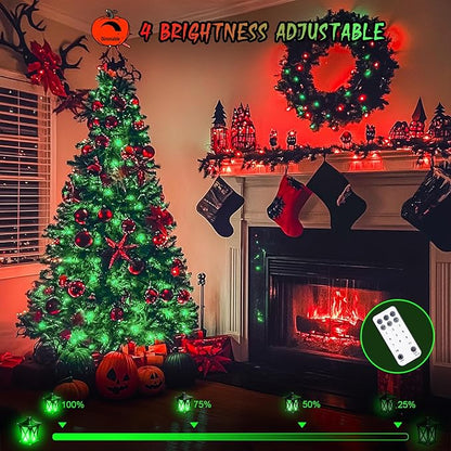 String Lights 168ft Red to Green Color Changing LED Outdoor Lights