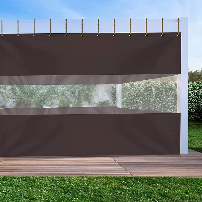 Covers & All Outdoor Clear Panel Curtain, 12 oz Vinyl Outdoor Curtains - Image 5