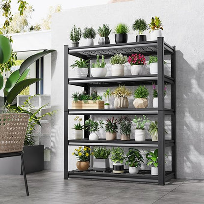 Set of 3 Garage Shelving-3000 lbs 5 Tier Storage Shelves,Adjustable Heavy Duty Metal Shelving Unit and Storage Large Wire Rack,Utility Steel Shelf for Warehouse Industrial Pantry Basement 71"x46"x18"