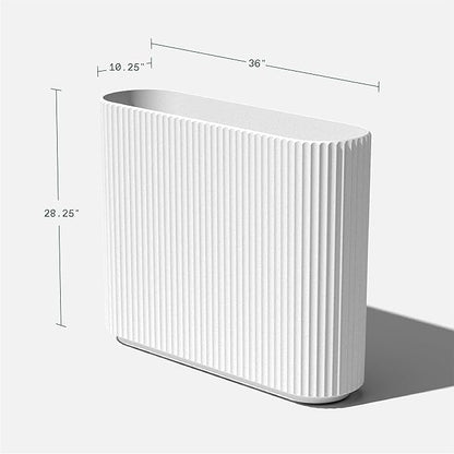 Veradek Demi Series Span Planter for Front Porch, Patio, Backyard | Durable Plastic-Stone Composite Material | Modern Décor for Shrubs, Flowers