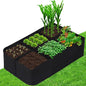 CJGQ Fabric Raised Garden Bed 4x2x1ft Garden Grow Bed Bags for Growing Herbs, Flowers and Vegetables 55 Gallon