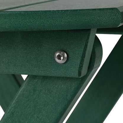 Costaelm Paradise HDPE Outdoor 24.5 Inch Round Portable Folding Patio Dining - Image 9