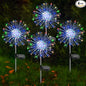 Solar Garden Lights Outdoor, 4 Pack 120 LED Twinkling Firework Lights Decorative with 2 Modes, Outdoor Waterproof Solar Starburst Light for Outside Yard Pathway Garden Decor, Multicolor