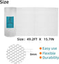 Decorative Fence Netting, White Polyethylene, 15.7 in x 49.2 ft Roll