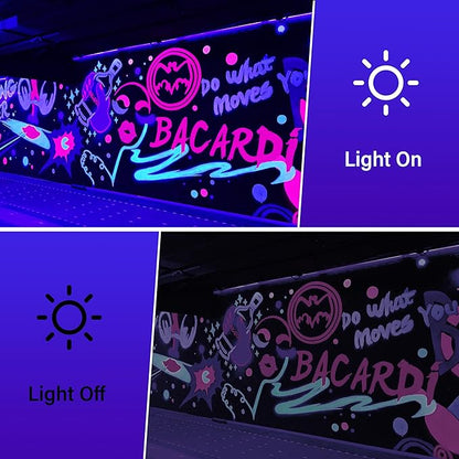 Halloween Outdoor Blacklight Spotlight,12W Outdoor Black Lights for Glow Party,Purple LED Landscape Lighting for Yard Garden Poster Bar Decoration,1Pack