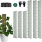 60"/40"/24" Metal Moss Pole, D Shape Sphagnum Moss Pole, Moss Poles for Climbing Plants, Monstera, Indoor Climbing Plants (3 Each of 40" 24")