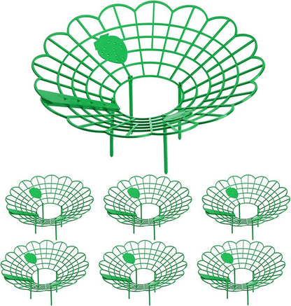 Iceyyyy 6 Pack Strawberry Plant Stand Supports-Strawberry Plant Support Stand Rack with 4 Support Feets-Growing Frame Holder Cage to Keep Berries Clean and Prevent Rot(6 Pack)