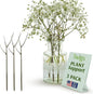 Plant Support Stakes for Indoor & Outdoor Use, Durable Trellis Alternative for Climbing & Potted Plants, Houseplant Stem Holder Structures - Moonstone, 3 Pack, 22" L, Original