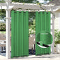Easy-Going Linen Look Outdoor Curtains Waterproof Windproof Porch Curtains, Soft Thicken Outdoor Privacy Curtains for Patio, Gazebo, Grommet Top and Tab Bottom Drape, 1 Panel, 54x108 inch, Green