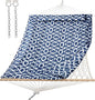 SUNCREAT Hammocks Replacement Hammock for Stand, 475 lbs Capacity, Two Person Backyard Hammock with Pad for Outside, Dark Gray Pattern
