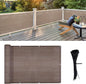 LOVE STORY Balcony Privacy Screen, 3'x4' Deck Shield Screen Fence Cover,UV Protection and Weather-Resistant,3 FT Height for Deck, Patio, Backyard, Outdoor Pool, Porch, Railing, Brown